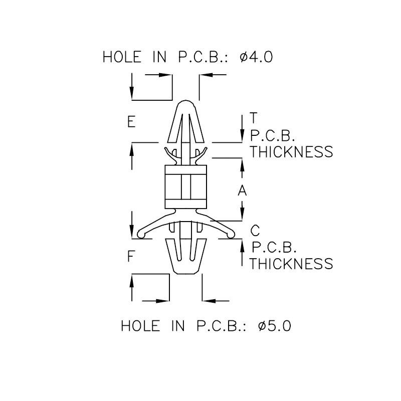 PC板间隔柱 LBB-10